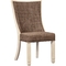 Signature Design by Ashley Bolanburg Upholstered Dining Chair, Brown 2 Pk. - Image 1 of 4