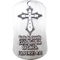 Shields of Strength Phil 4:13 Spanish Antique Finish Dog Tag Necklace - Image 1 of 2