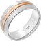 10K Two Tone Rose Gold 8mm Band, Size 10 - Image 2 of 2