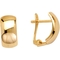 14K Yellow Gold Polished Thick Half Hoop Earrings - Image 1 of 2