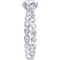 Diamore 14K White Gold 1 CTW Diamond Raised Scalloped Engagement Ring - Image 3 of 4
