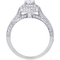 Diamore 14K White Gold 1 CTW Diamond Double Halo Vintage Engagement Ring - Image 2 of 4