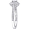 Diamore 14K White Gold 1 CTW Diamond Double Halo Vintage Engagement Ring - Image 3 of 4