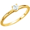 Karat Kids 14K Yellow Gold Imitation Diamond Birthstone Ring, Size 3 - Image 1 of 2