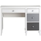 Little Seeds Monarch Hill Poppy Kids' White Desk Grey Drawers - Image 1 of 3