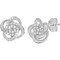 Sterling Silver 1/7 CTW Diamond Love Knot Earring and Pendant Set - Image 3 of 3