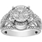 10K White Gold 1 CTW Diamond Ring, Size 7 - Image 1 of 3