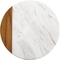 Anolon Pantryware White Marble/Teak 10 in. Round Wood Serving Board - Image 1 of 4
