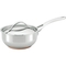 Anolon Nouvelle Copper Stainless Steel 2.5 qt. Covered Saucier - Image 1 of 4