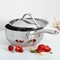 Anolon Nouvelle Copper Stainless Steel 2.5 qt. Covered Saucier - Image 3 of 4