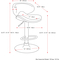 CorLiving Adjustable Curved Saddle Barstool 2 pk. - Image 9 of 9
