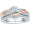 10K White And Rose Gold 1/2 CTW Bridal Ring - Image 1 of 2