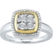 Sterling Silver and 10K Yellow Gold Diamond Accent Fashion Ring - Image 2 of 2