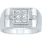 10K White Gold 1/4 CTW Gents Ring - Image 1 of 2