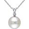 Michiko South Sea Pearl and Diamond Accent Necklace in 14K White Gold - Image 1 of 3