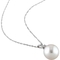 Michiko South Sea Pearl and Diamond Accent Necklace in 14K White Gold - Image 2 of 3
