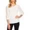 CeCe Voluminous Lace Sleeve Knit Top - Image 1 of 2