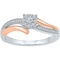 Sterling Silver and 10K Rose Gold 1/5 CTW Diamond Promise Ring - Image 1 of 2