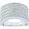 10K White Gold 1 CTW Diamond Anniversary Ring - Image 1 of 2