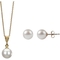 AAA Cultured Freshwater Pearl Pendant and Earrings Set - Image 1 of 2