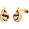 Black Hills Gold 10K Black Onyx Earrings - Image 1 of 3