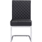 Zuo Modern Quilt Armless Dining Chair Black 2 Pk. - Image 1 of 4