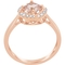10K Rose Gold Morganite and 1/8 CTW Diamond Ring - Image 2 of 3