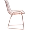 Zuo Modern Wire Dining Chair Rose Gold (Set of 2) - Image 2 of 4
