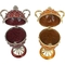 Design Toscano Grand Trophy Collection Romanov Style Enameled Egg Set - Image 3 of 3