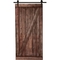 Merry Products Distressed Smoke Finish Farm Style Sliding Door - Image 1 of 5