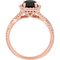 Diamore 14K Rose Gold 1 1/2 CTW Black and White Diamond Halo Engagement Ring - Image 2 of 4