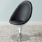 CorLiving DLN-400-C Modern Bonded Leather Ellipse Chair - Image 4 of 4