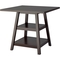 CorLiving Bistro Counter Height Cappuccino Dining Table with Shelves - Image 1 of 2