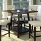 CorLiving Bistro Counter Height Cappuccino Dining Table with Shelves - Image 2 of 2