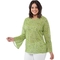 Michael Kors Plus Size Collage Ruffle Sleeve Top - Image 1 of 3