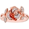 Disney Enchanted 14k Rose Gold Over Sterling Silver 1/10 CTW Diamond Belle Ring - Image 1 of 2