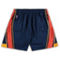 Mitchell & Ness Men's Navy Golden State Warriors Big & Tall Hardwood Classics Team Swingman Shorts - Image 3 of 4