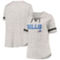 Fanatics Women's Heathered Gray Buffalo Bills Plus Size Lace-Up V-Neck T-Shirt - Image 1 of 4