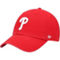 '47 Men's Red Philadelphia Phillies Clean Up Adjustable Hat - Image 1 of 4