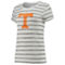 Alternative Apparel Women's White Tennessee Volunteers Ideal Stripe Tri-Blend T-Shirt - Image 3 of 4