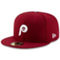 New Era Men's Maroon Philadelphia Phillies Alternate 2 Authentic Collection On-Field 59FIFTY Fitted Hat - Image 1 of 4
