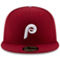 New Era Men's Maroon Philadelphia Phillies Alternate 2 Authentic Collection On-Field 59FIFTY Fitted Hat - Image 3 of 4