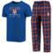 Concepts Sport Men's Royal/Orange New York Mets Lodge T-Shirt & Pants Sleep Set - Image 1 of 4
