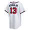 Nike Men's Ronald Acuna Jr. White Atlanta Braves Home Replica Player Name Jersey - Image 4 of 4