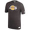 Mitchell & Ness Men's Heathered Black Los Angeles Lakers Hardwood Classics Throwback Logo Tri-Blend T-Shirt - Image 3 of 4