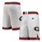 Nike Men's White Georgia Bulldogs Retro Replica Performance Basketball Shorts - Image 2 of 4
