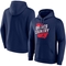 Fanatics Branded Men's Navy Atlanta Braves Hometown Collection Team Fitted Pullover Hoodie - Image 1 of 4