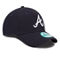 New Era Men's Navy Atlanta Braves League 9FORTY Adjustable Hat - Image 4 of 4