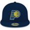 New Era Men's Navy Indiana Pacers Official Team Color 59FIFTY Fitted Hat - Image 3 of 4