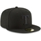 New Era Men's Black Texas Rangers Primary Logo Basic 59FIFTY Fitted Hat - Image 4 of 4